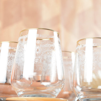 Exotische Arabische Waterglazen Set - 6 Stuks | Oosterse Stijl