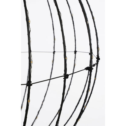 Kerstverlichting Bal Zwart - Ø60cm Warm Witte LED XL Outdoor