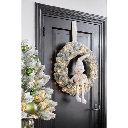 Nigata Kerstkrans - LED Verlichting Ø60cm Frosted Green Premium