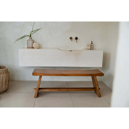 Coconut Stripe Kaarsenhouder - Tropische Upcycling Natuurlijk