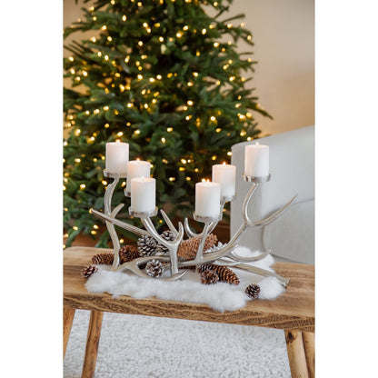 James Gewei Kandelaar - Majestueuze 6-Vlams Natuurinspiratie