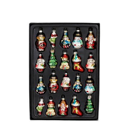 Glazen Kerst Ornamenten Groen - Set van 20 Stuks - 3,5 cm