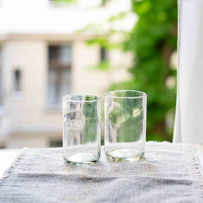 Duurzame CARRY GLASS Drinkglazen 400ml - Set van 2 | Upcycling