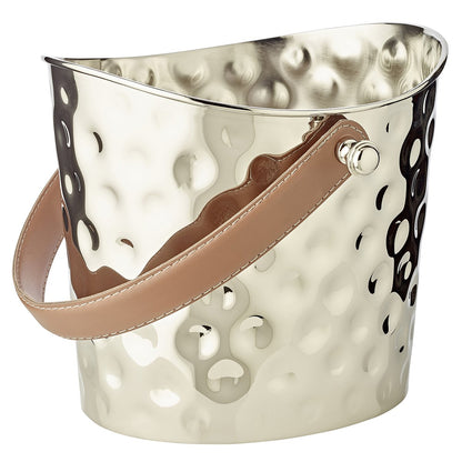 Gilbert Gehamerde Wijnkoeler - Artisanale Luxe met Leren Handvat