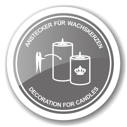 Gouden Eland Kaarspinnen - Set van 3 Stuks - 4,5 cm