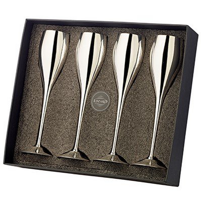 Luxe Champagne Fluiten Dodo Set - 4 Stuks | 23cm Hoog