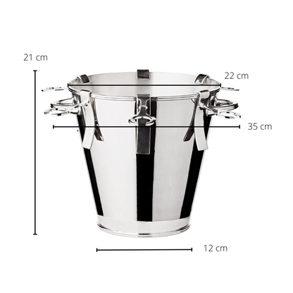 Calo Champagne Butler - Luxe Koeler met 6 Glashouders