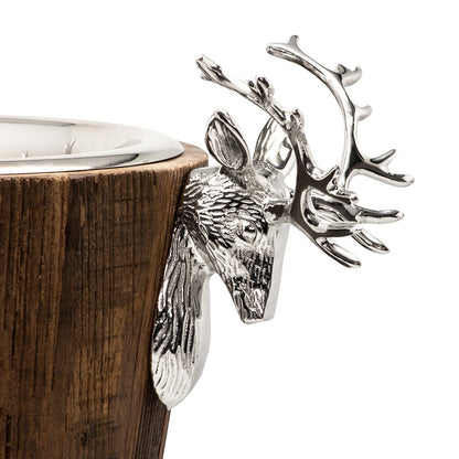 Exclusieve Champagnekoeler Milwaukee - Teak Hout met RVS