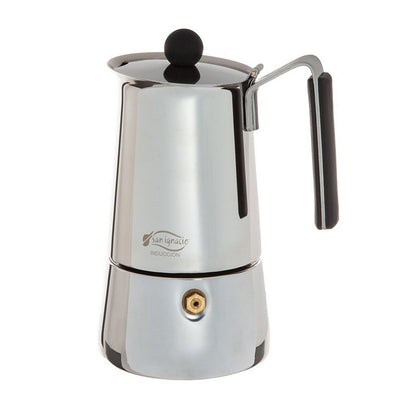 San Ignacio Milano Espressokan RVS 700ml - Authentieke Mokka Pot 6 Kopjes