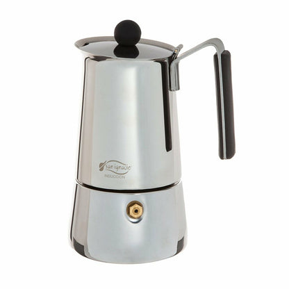 San Ignacio Milano Espressokan RVS 700ml - Authentieke Mokka Pot 6 Kopjes