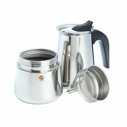 San Ignacio Milano Espressokan RVS 700ml - Authentieke Mokka Pot 6 Kopjes