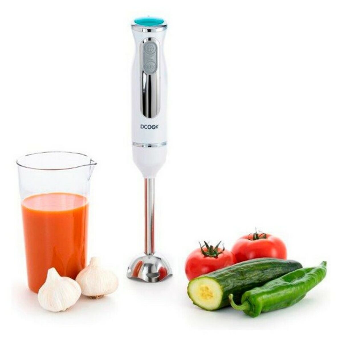 Dcook Gallery Handblender - 600W RVS | 0,6L Maatbeker Wit