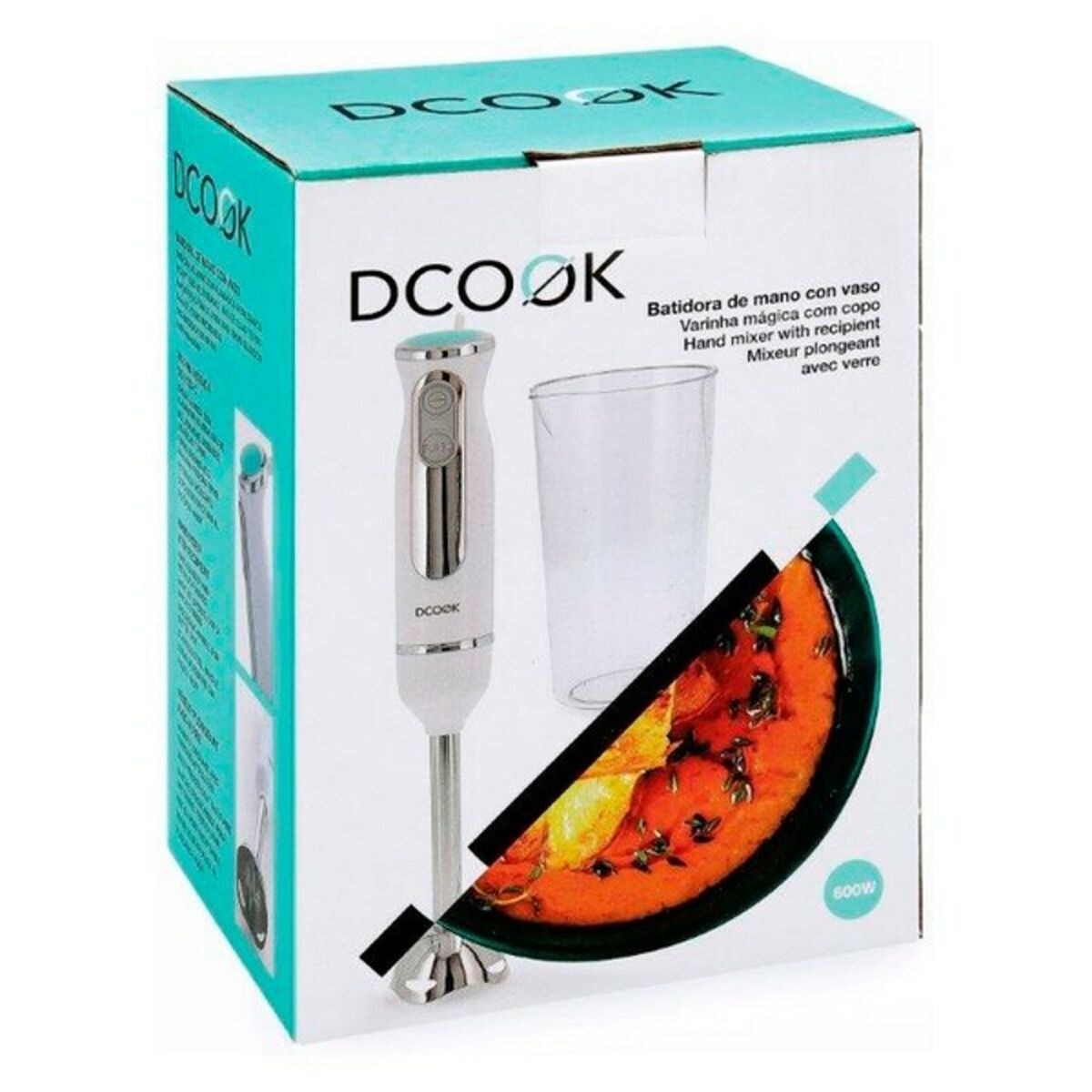 Dcook Gallery Handblender - 600W RVS | 0,6L Maatbeker Wit