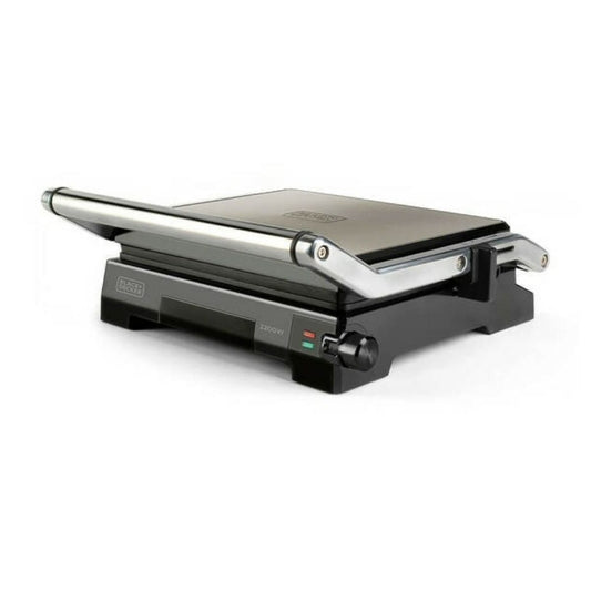 Black & Decker BXGF2200E Sandwichmaker - 2200W RVS | Zwart