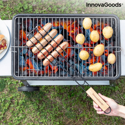 Sosket BBQ Worstengrill - Draaibaar Grillrek voor 6 Worsten | InnovaGoods