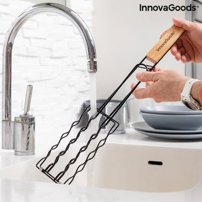 Sosket BBQ Worstengrill - Draaibaar Grillrek voor 6 Worsten | InnovaGoods