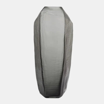 Luxe Rookgrijze Stenen Vaas XL - Moderne Woonaccessoire