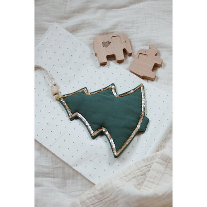 Katoenen Kerstslinger Groene Kerstbomen - Linnen Garland