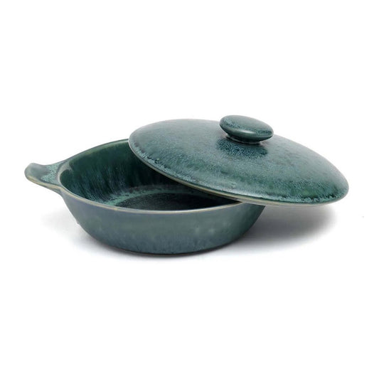 Aqua Stoofpot Set - 4-delige Keramische Kookpotten Blauw