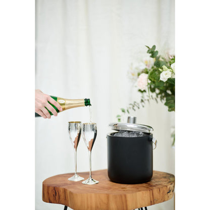 Luxe Champagne Fluiten Dodo Set - 4 Stuks | 23cm Hoog