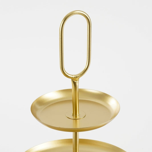 Gouden Luxe Etagère Drielaags Vierkant!
