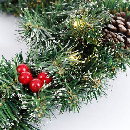 Creston Kerstkrans - Bevroren Look met LED & Decoraties Ø60cm