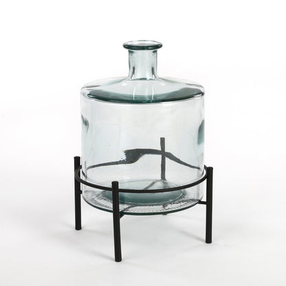 Duurzame Guan Flesvaas Transparant 26cm | Gerecycled Glas