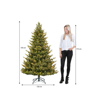 Clive Kunstkerstboom Premium - LED Verlichting 185cm Natuurgetrouw
