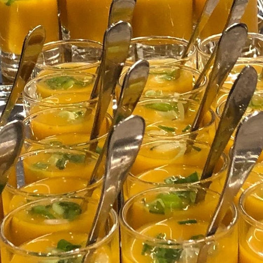 Pompoengazpacho Amuse - Feestelijke Kerstverrassing  🌱