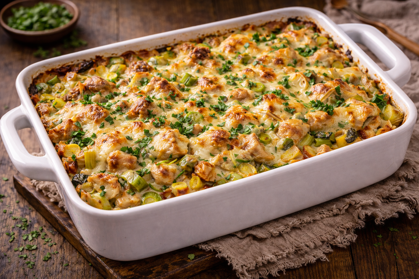 Kip-Prei Ovenschotel - Dutch Comfort Shared Dinner