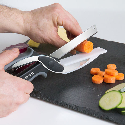 Scible Keuken Mes-Schaar - Innovatieve 2-in-1 Snijder