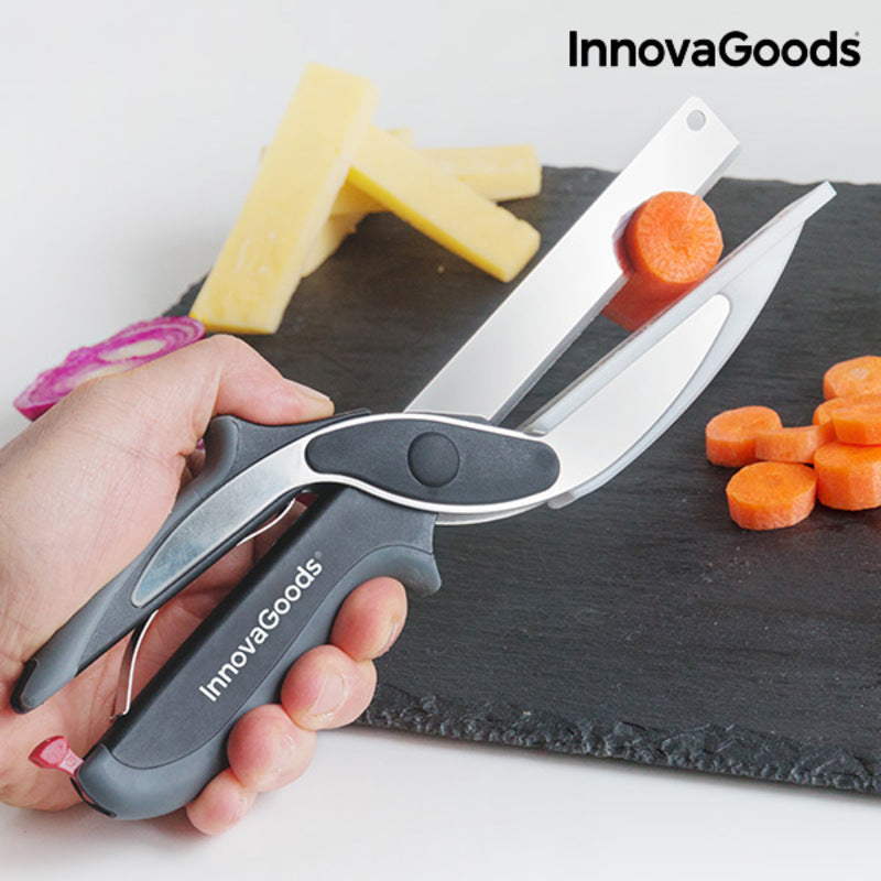 Scible Keuken Mes-Schaar - Innovatieve 2-in-1 Snijder