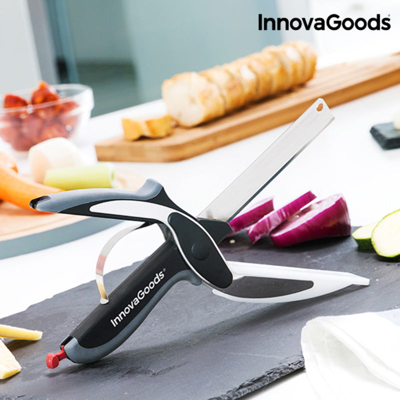 Scible Keuken Mes-Schaar - Innovatieve 2-in-1 Snijder