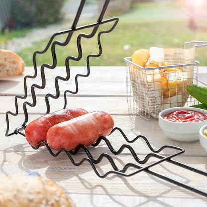 Sosket BBQ Worstengrill - Draaibaar Grillrek voor 6 Worsten | InnovaGoods