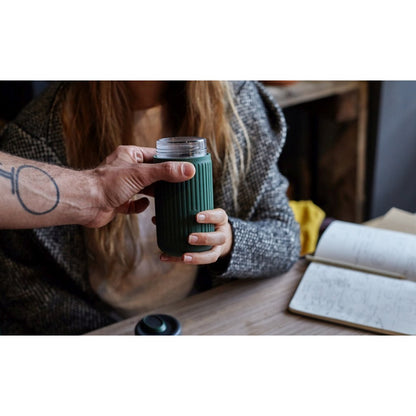 Black+Blum Glazen Reisbeker - Grijs 0.34L Travel Cup