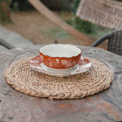 PANDAWA Waterhyacint Placemats - Boho Tafelmat 38cm Set