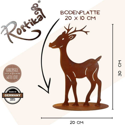 Decoratief Metalen Rendier Roest - Tuinfiguur Hert