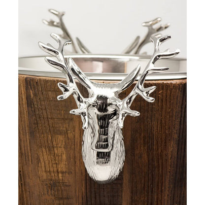 Exclusieve Champagnekoeler Milwaukee - Teak Hout met RVS