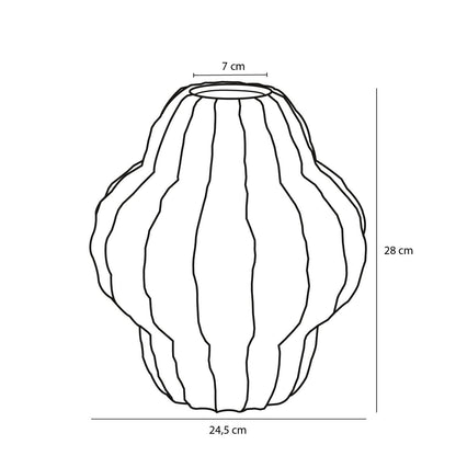Altea Gouden Keramiek Vaas - Luxe Woonaccessoire Statement