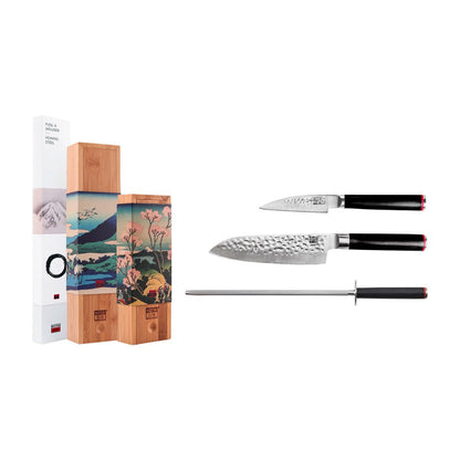 Deluxe Starterset Keuken - 2 Messen + Aanzetstaal