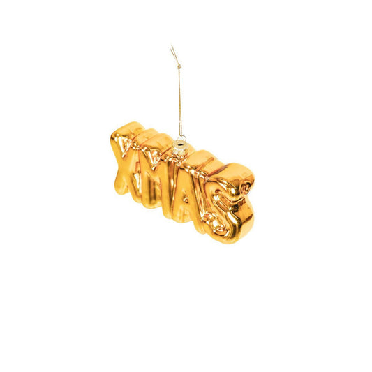 XMAS Kersthanger Goud - Glazen Ornament 7,5cm Elegant