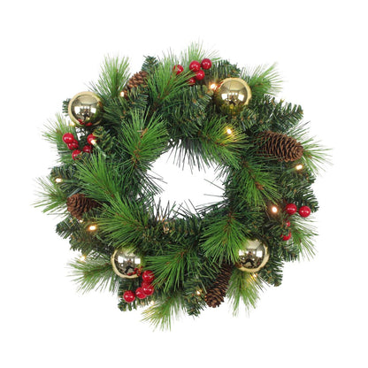 LED Kerstkrans 'Noel' Premium - Meerkleurige Outdoor Kerstdecoratie