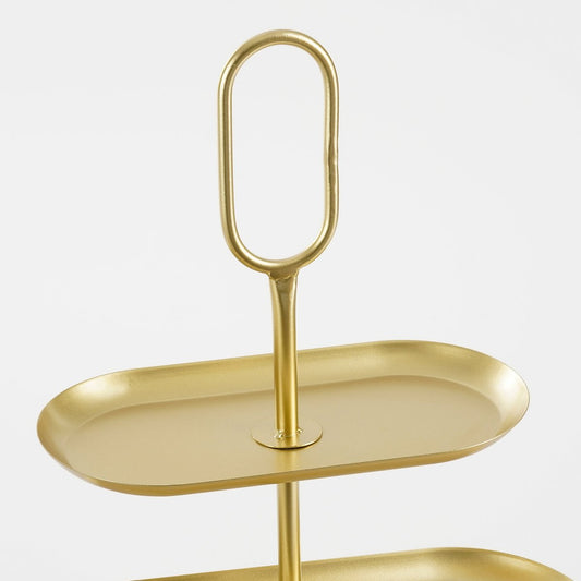 Gouden Luxe Etagère Rechthoekig Smal!
