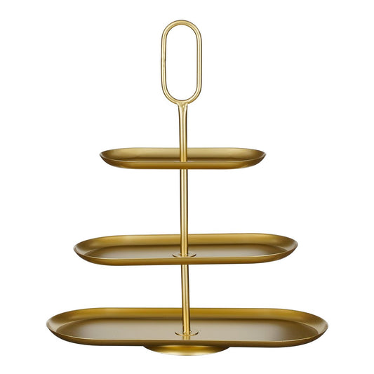 Gouden Luxe Etagère Rechthoekig Smal!