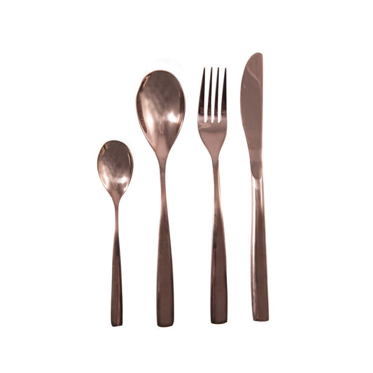 Briljant Koper Bestekset 24-delig - Warme Luxe Elegantie