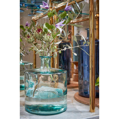 Duurzame Guan Flesvaas Transparant 26cm | Gerecycled Glas