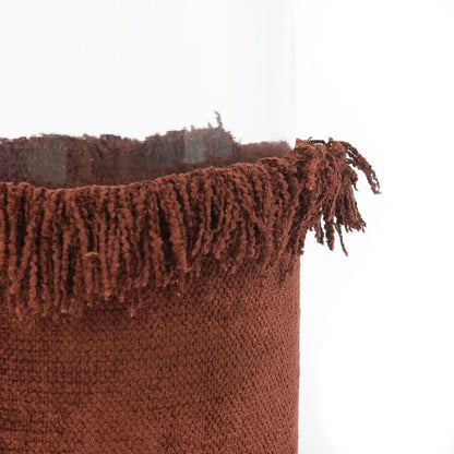 Oh My Gee Kaarsenhouder Bordeaux Fluweel - Luxe Statement XXL