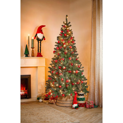 Kerstballen Set Rood - 60 Stuks Onbreekbaar Ø7cm