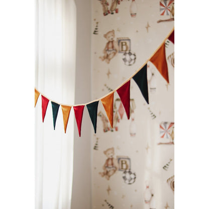 Fluwelen Kerstslinger 'Merry Christmas' - Luxe Decoratie