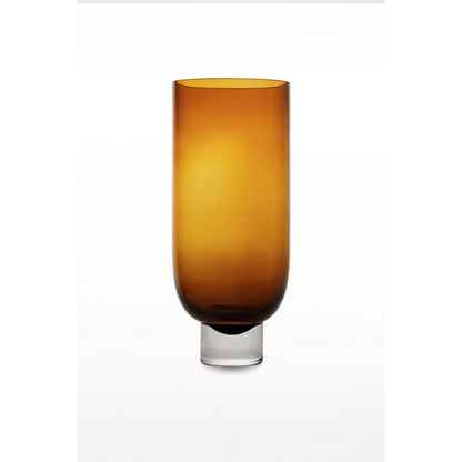 Luxe OMAHA Glazen Vaas 9MM | Sober Design Warm Donkeroranje